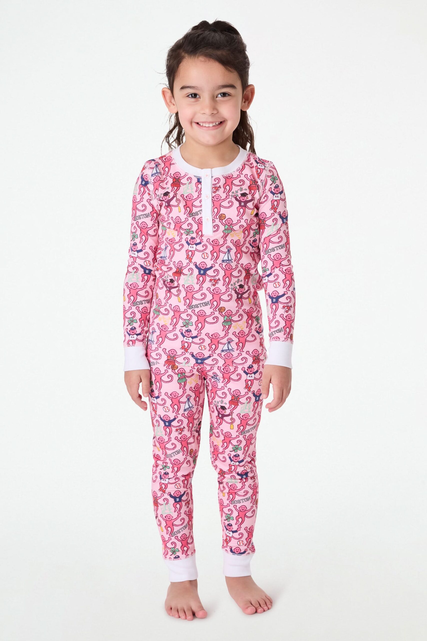 Kids Boston Monkey Pajamas