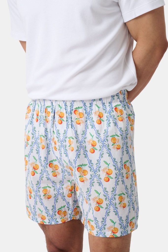 Mens Summer Club/Clementine Trellis Boxer Set