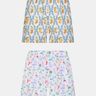 Mens Summer Club/Clementine Trellis Boxer Set