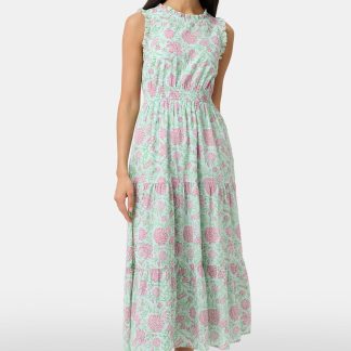 Camellia Block Milani Dress