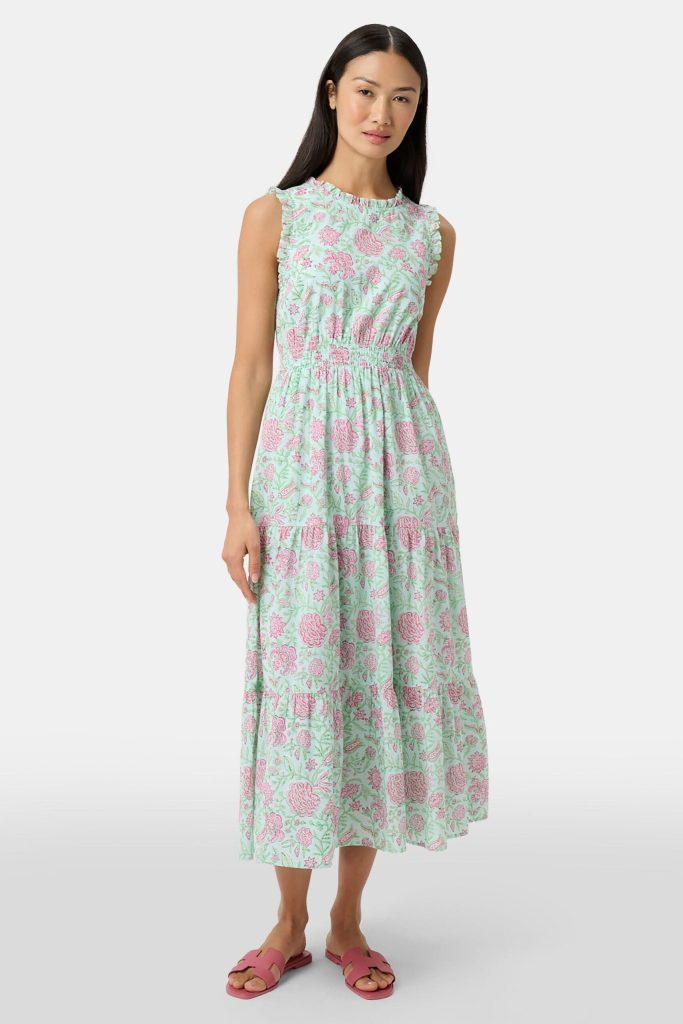 Camellia Block Milani Dress