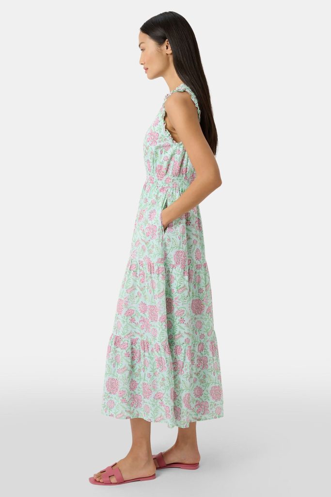 Camellia Block Milani Dress