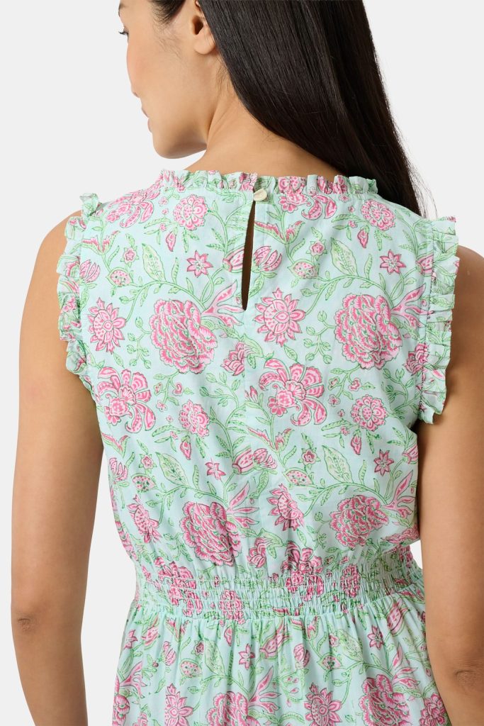 Camellia Block Milani Dress
