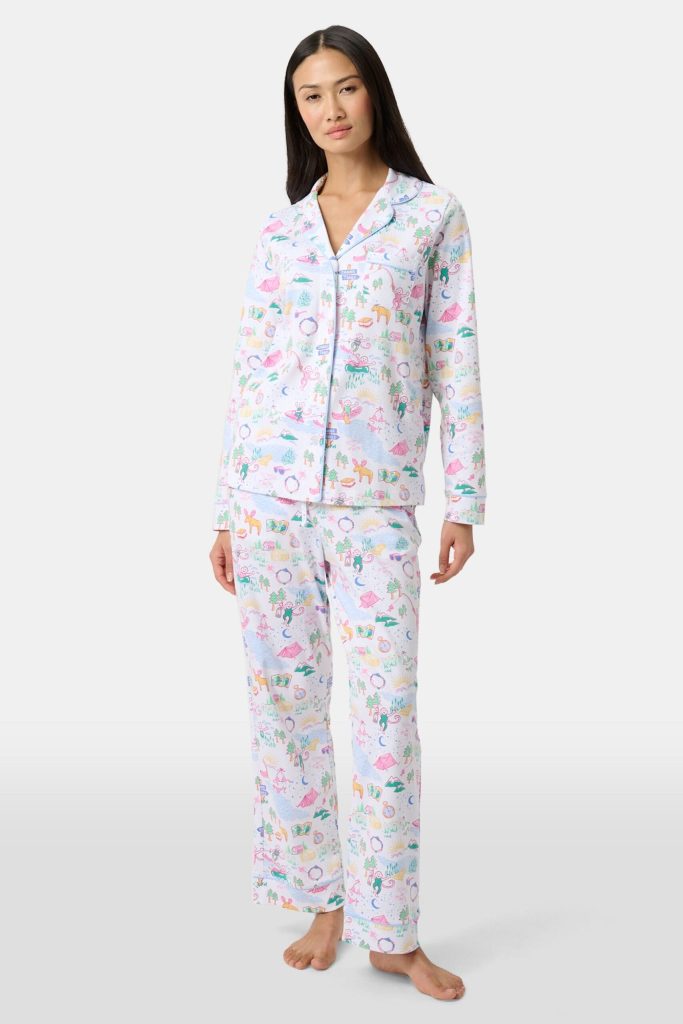 Camp Long Sleeve Polo Pajamas
