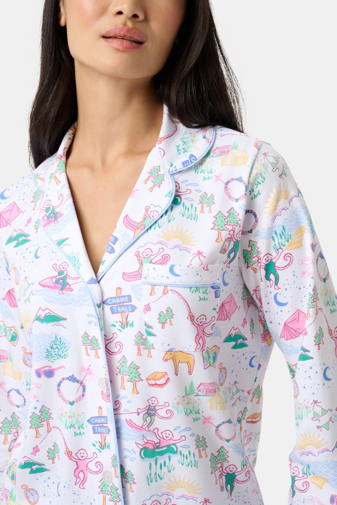 Camp Long Sleeve Polo Pajamas