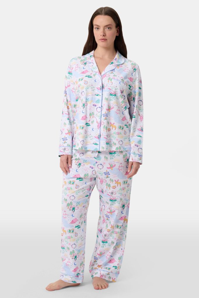 Camp Long Sleeve Polo Pajamas