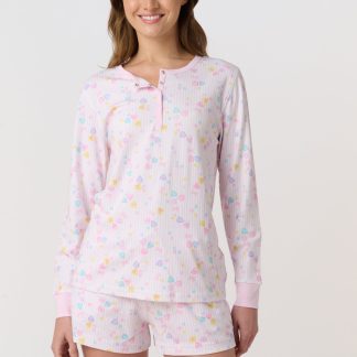 Candy Heart Stripe Hunter Pajamas