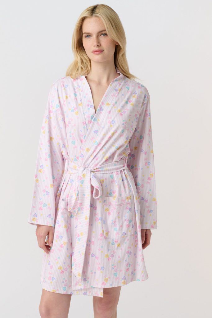 Candy Heart Stripe Blake Robe