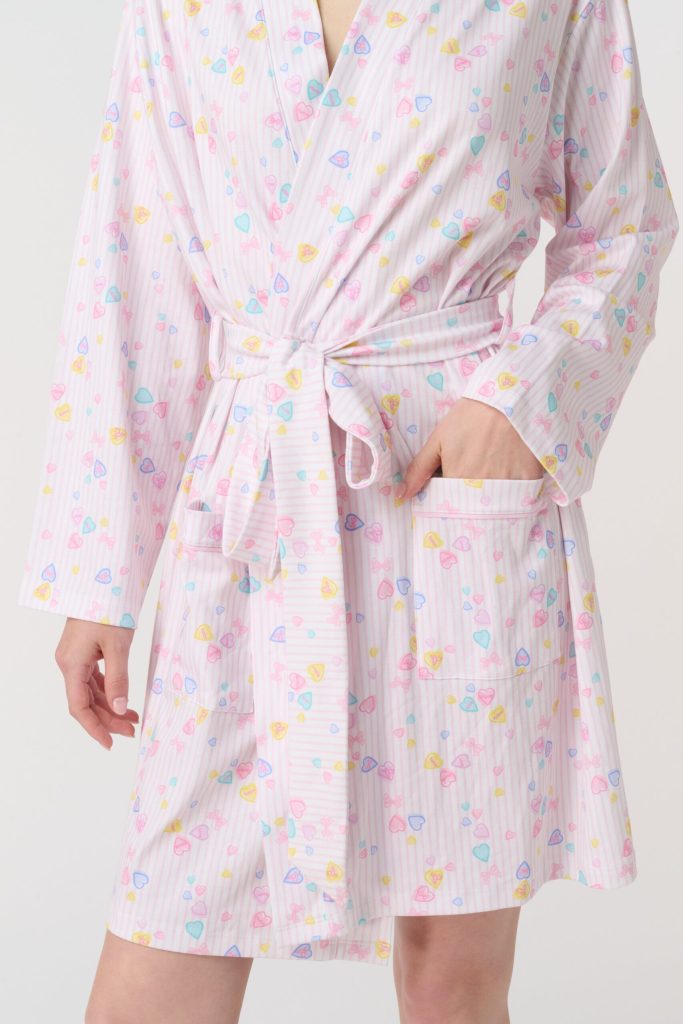 Candy Heart Stripe Blake Robe