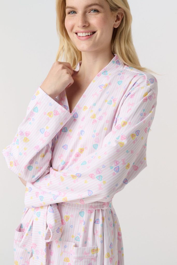 Candy Heart Stripe Blake Robe