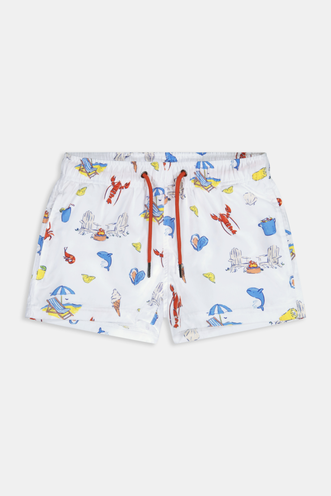 Boys Catch of the Day Shortie Swim Trunk