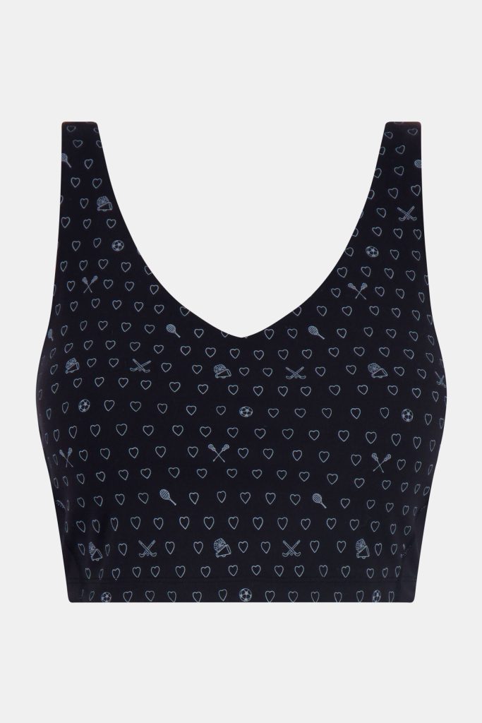 Sporty Hearts Caty Cropped Tank