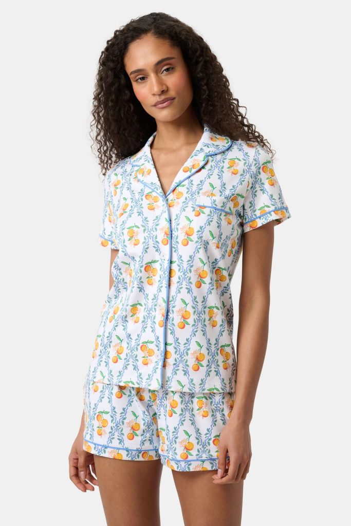Clementine Trellis Polo Pajamas