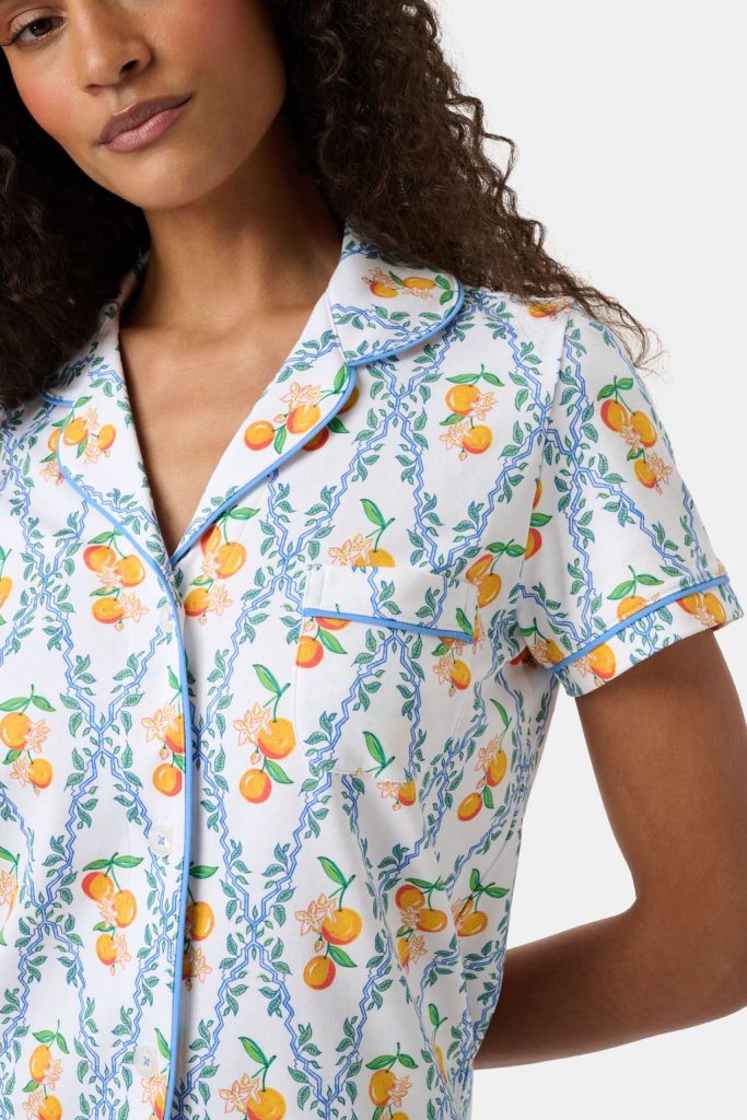 Clementine Trellis Polo Pajamas