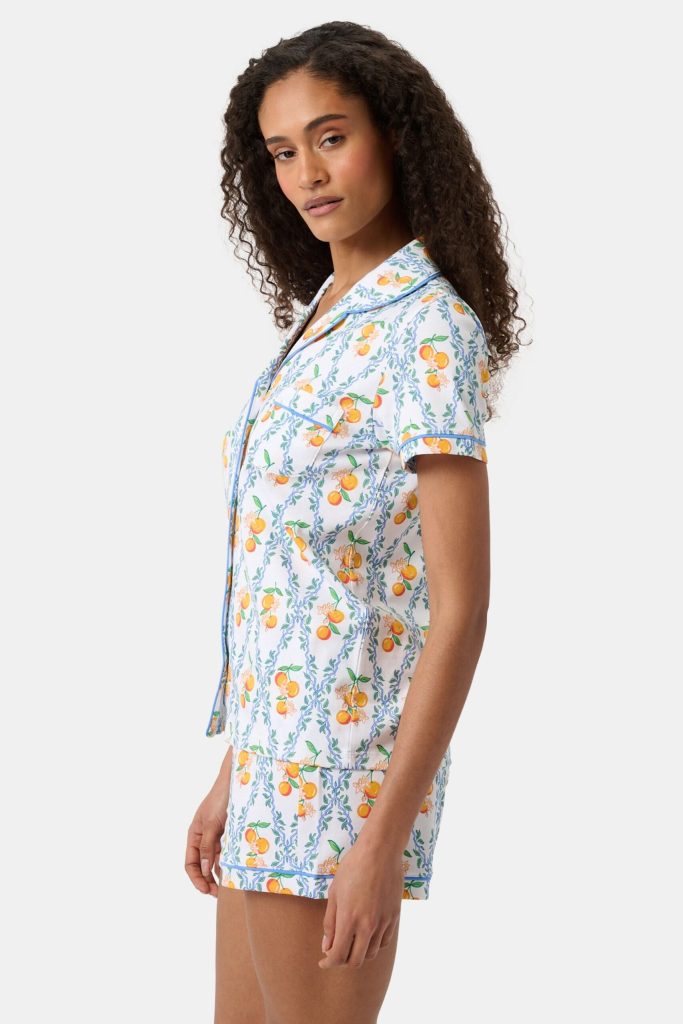 Clementine Trellis Polo Pajamas