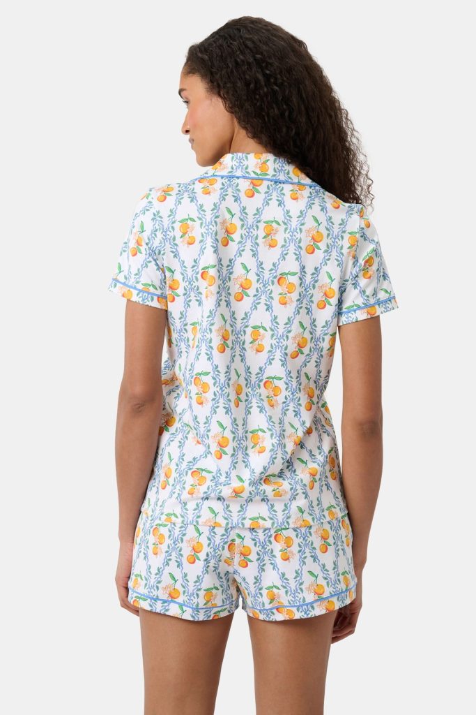 Clementine Trellis Polo Pajamas