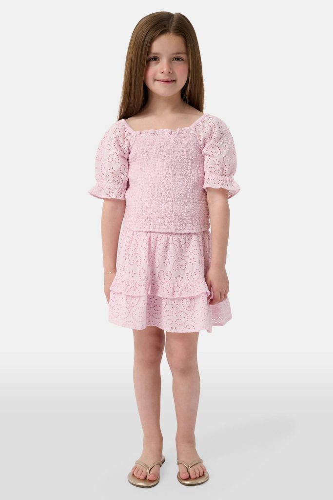 Kids Clover Eyelet Emry Skirt