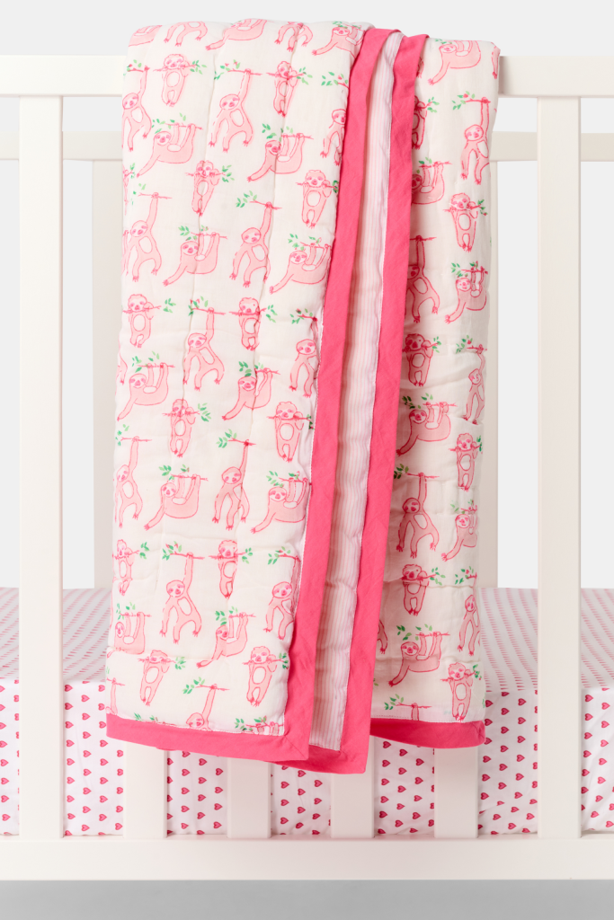 Sleepy Sloth Baby Quilt