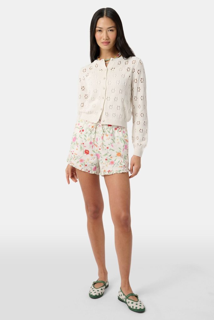 Floral Crochet Moxie Cardigan
