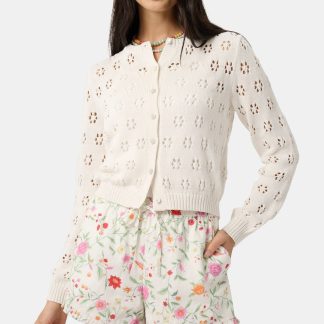 Floral Crochet Moxie Cardigan