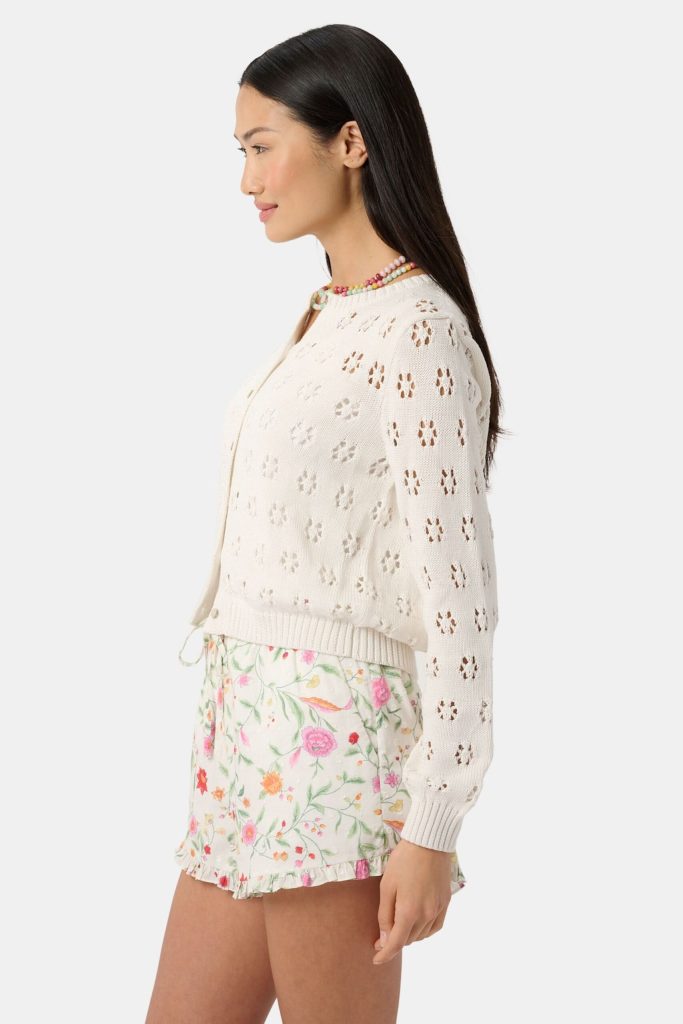 Floral Crochet Moxie Cardigan