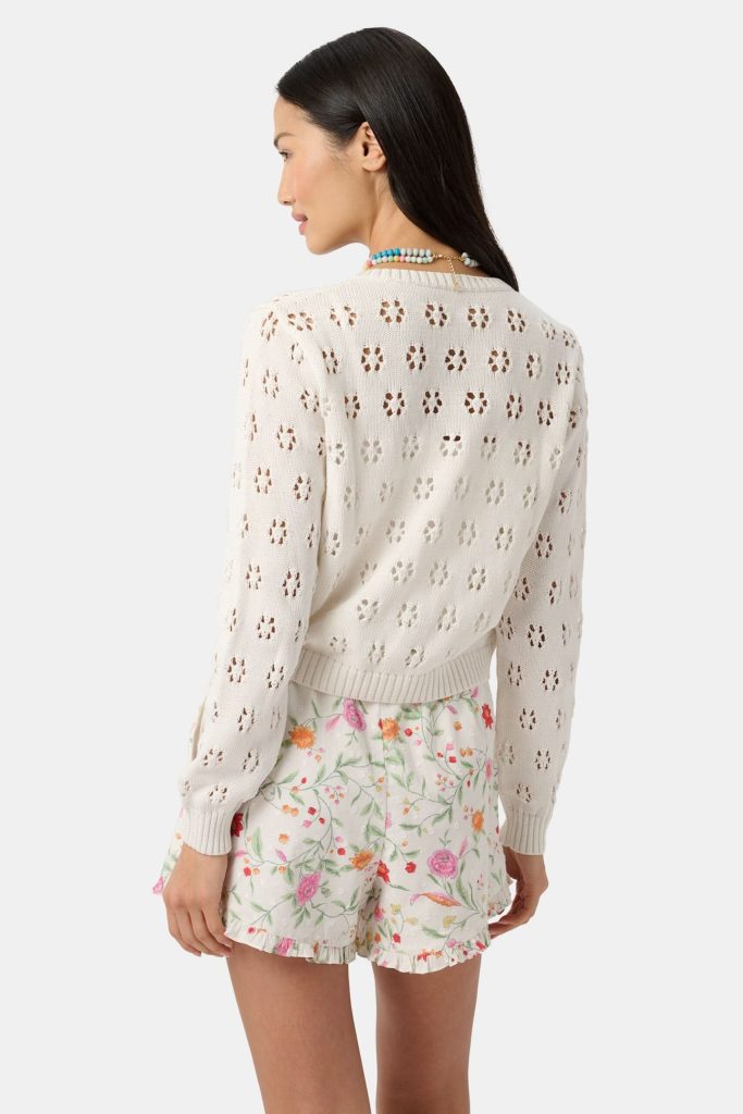 Floral Crochet Moxie Cardigan