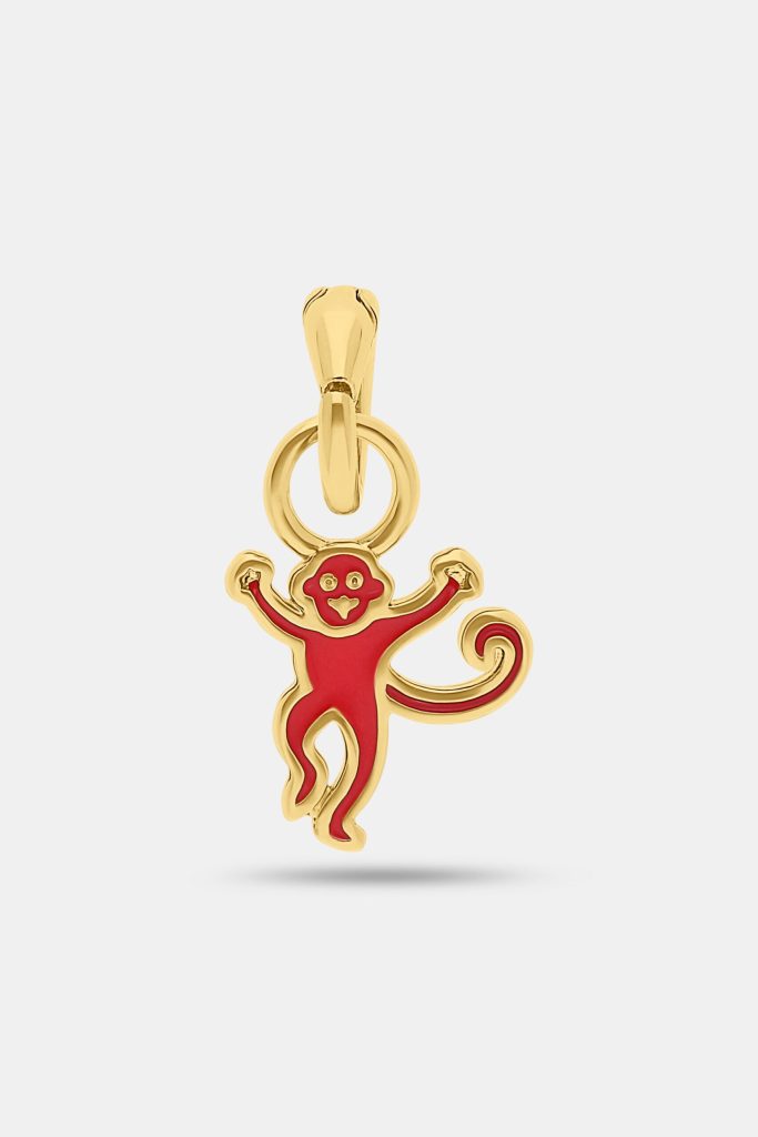 Enamel Monkey Charm