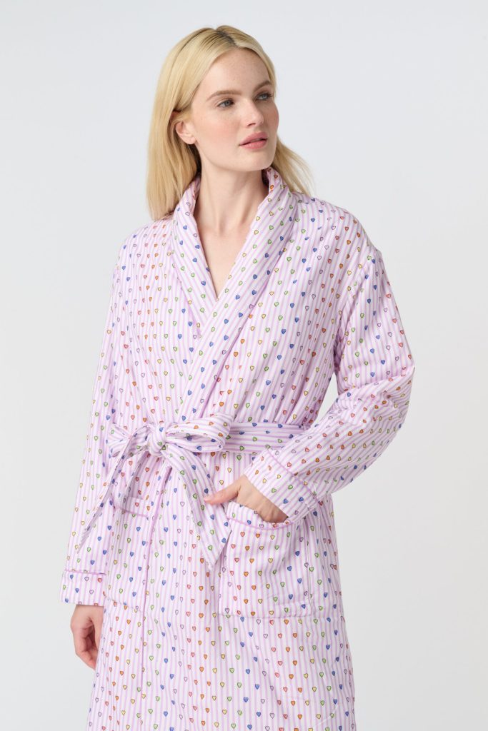 Disco Hearts Cosmo Robe