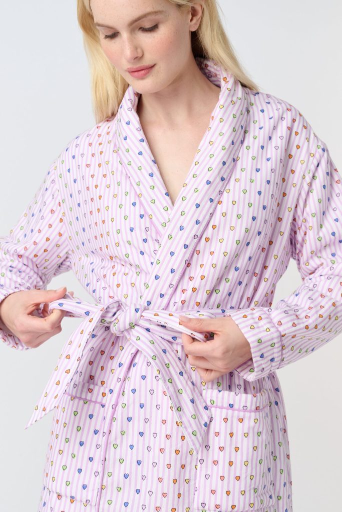 Disco Hearts Cosmo Robe