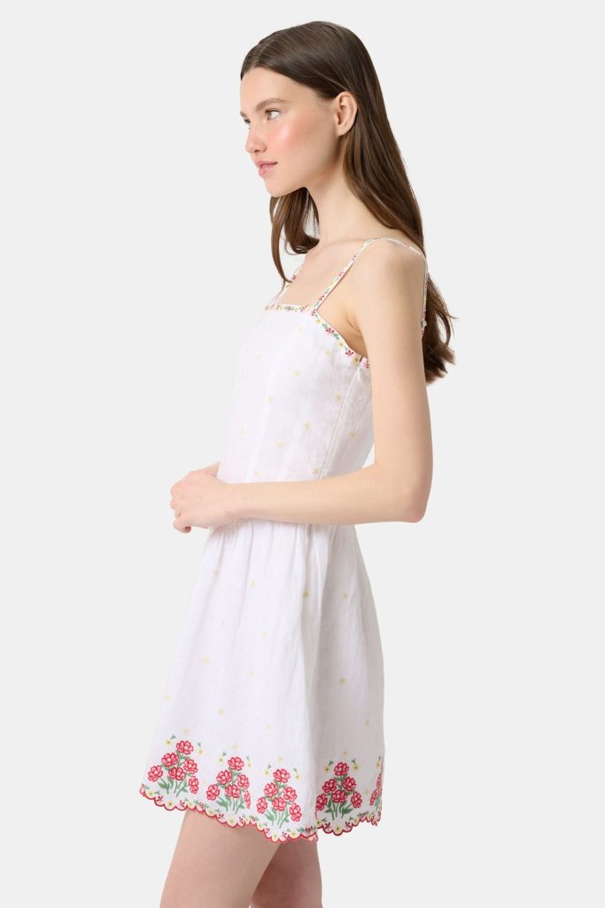 Ditsy Floral Embroidery Hannah Dress