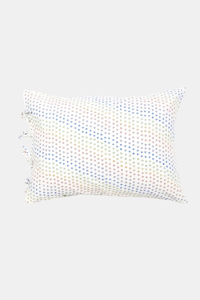 Disco Hearts Pillowcase Set with Ties