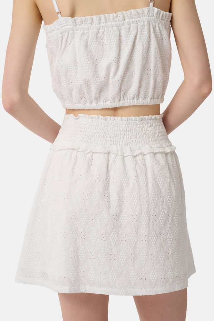 Eyelet Lattice Erin Skirt