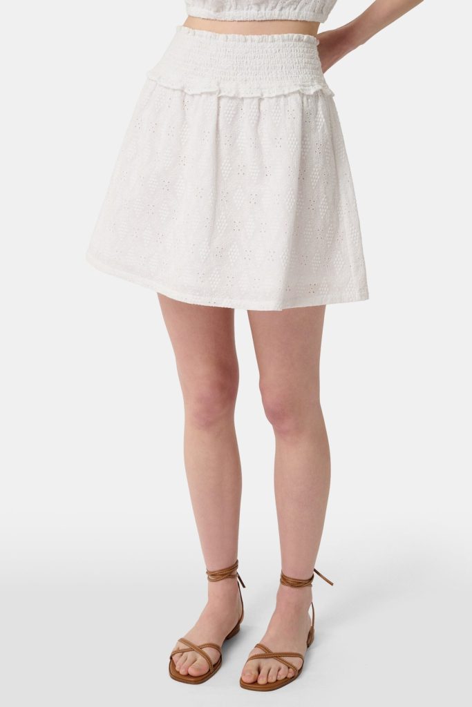Eyelet Lattice Erin Skirt
