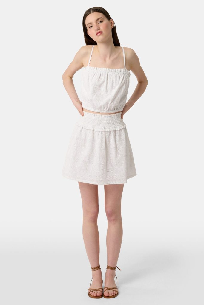 Eyelet Lattice Erin Skirt