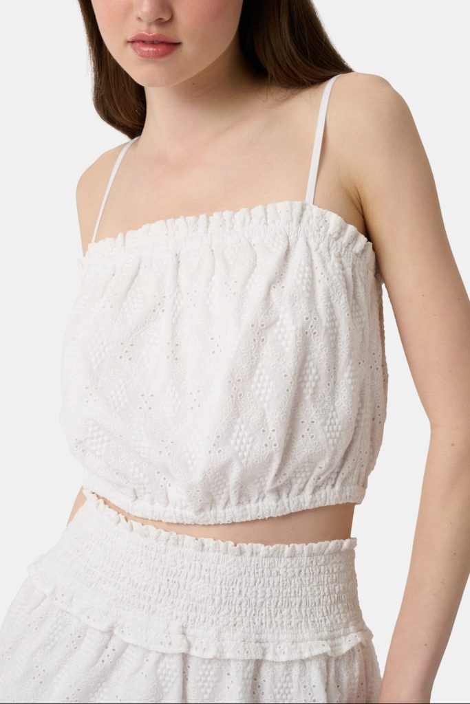 Eyelet Lattice Leah Top