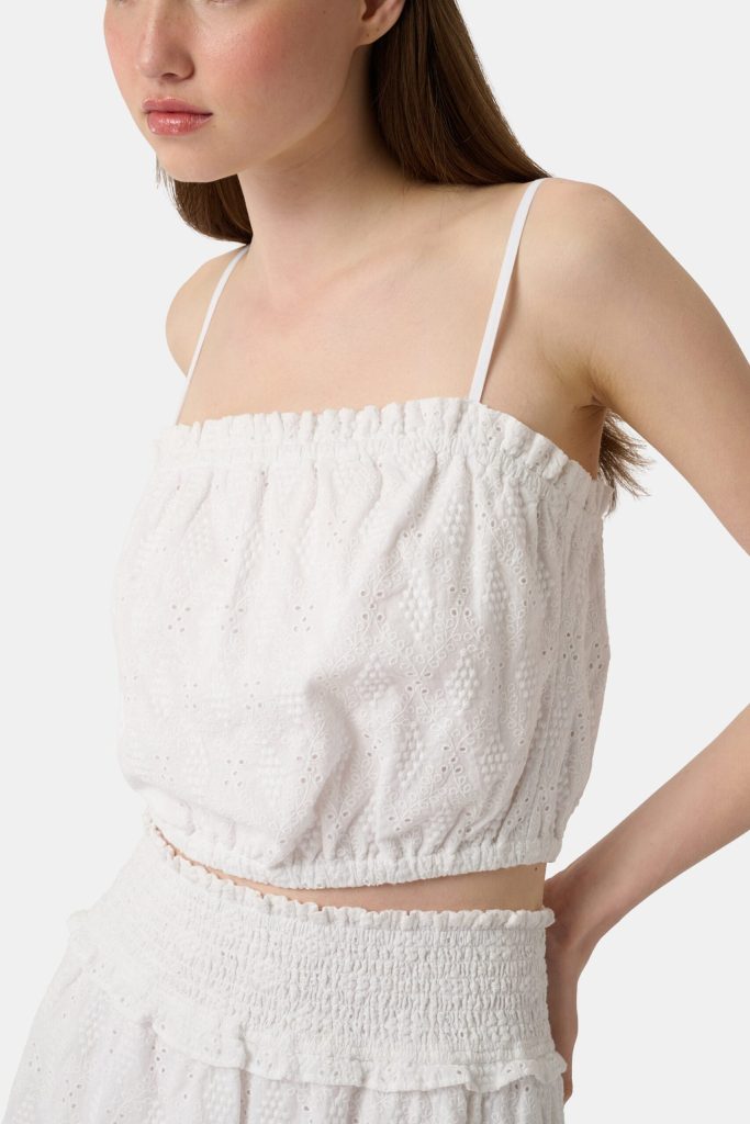 Eyelet Lattice Leah Top