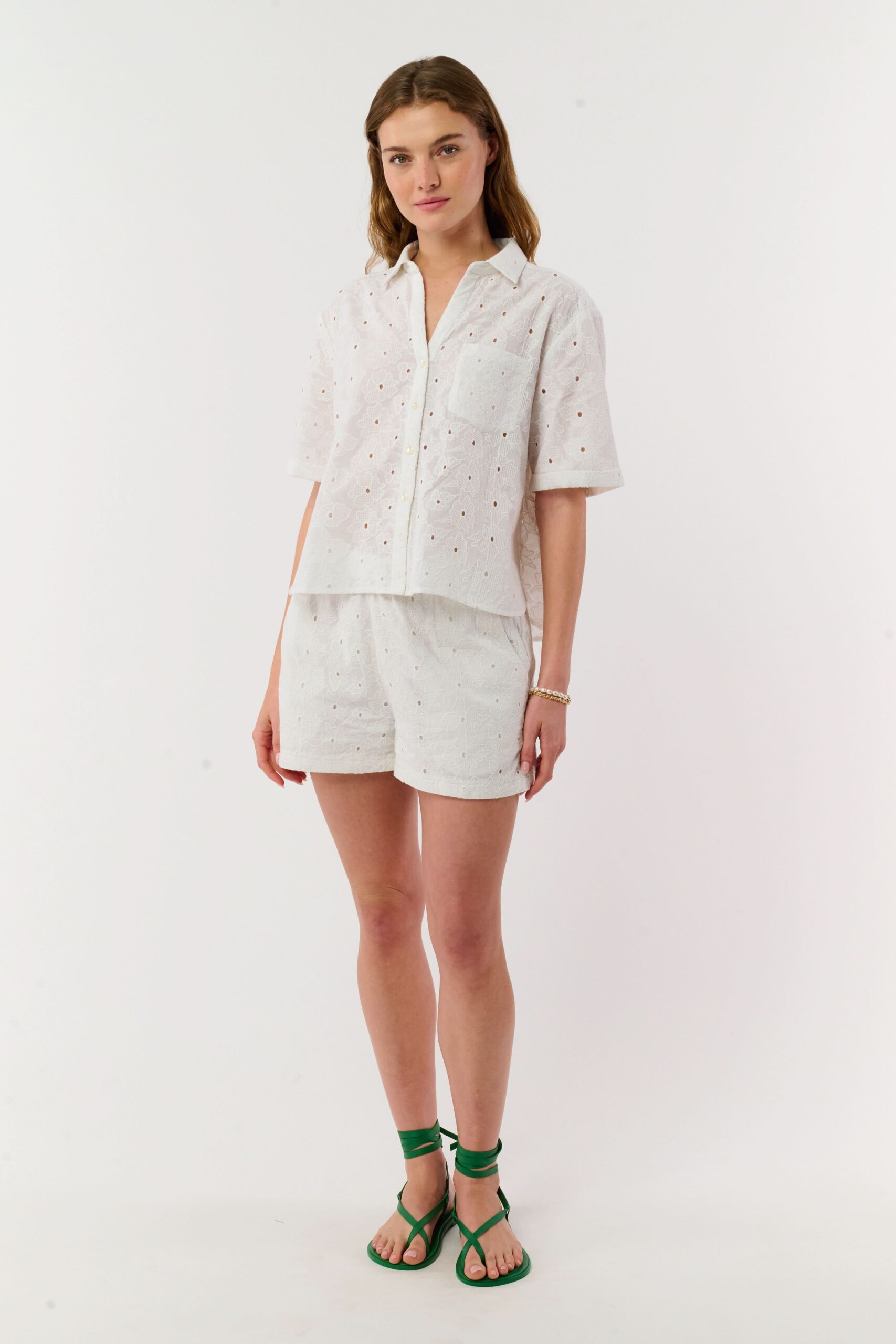 Floral Eyelet Cody Shorts