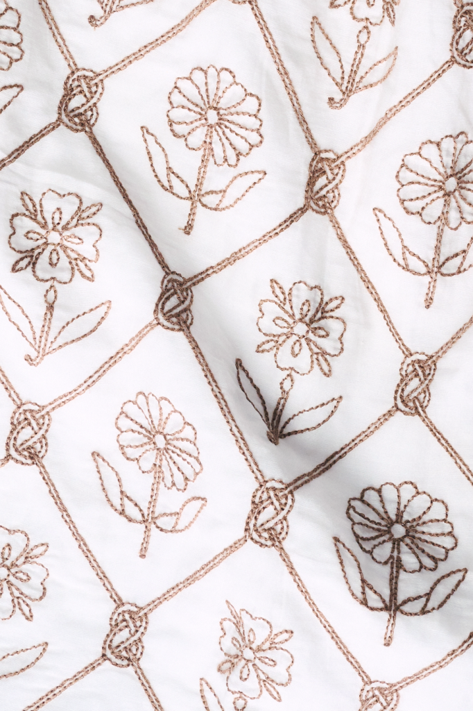 Infinity Floral Embroidery Stevie Top