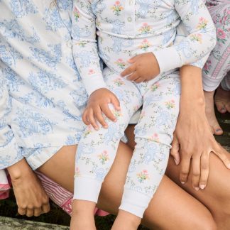 Kids Floral Monkey Trellis Pajamas