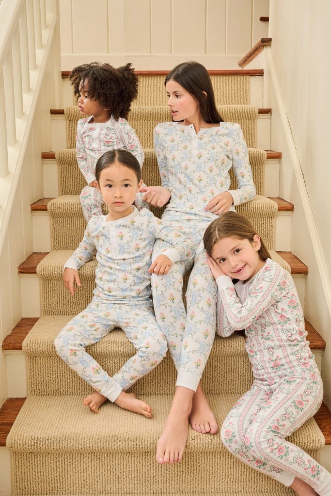 Kids Monkey Block Stripe Pajamas
