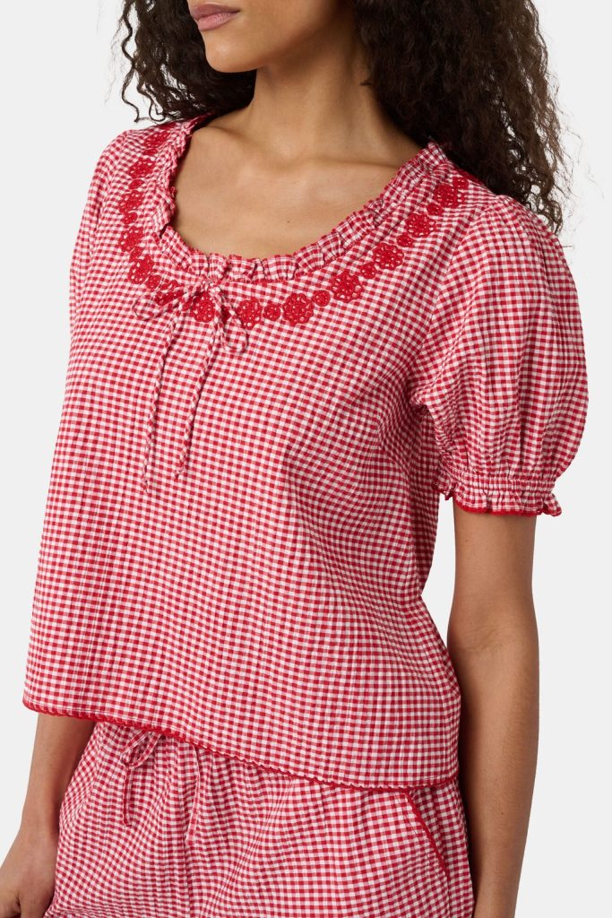 Gingham Quincy Top