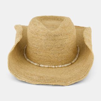 Raffia Crochet Cowboy Hat