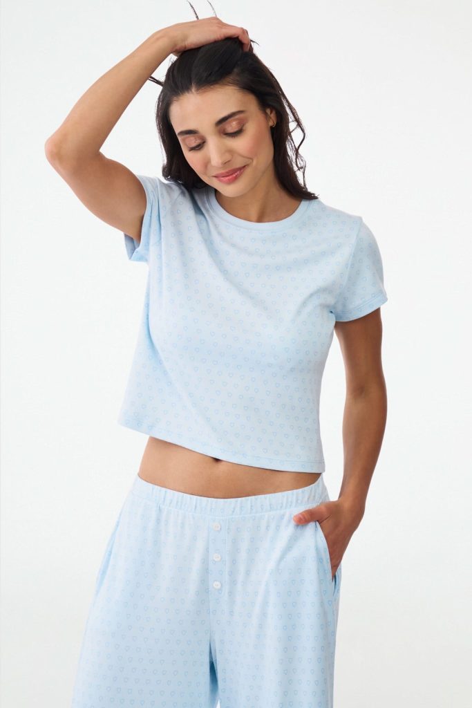 Hearts Tonal Classic Baby Tee