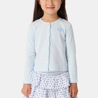 Kids Hearts Pointelle Heidi Cardigan