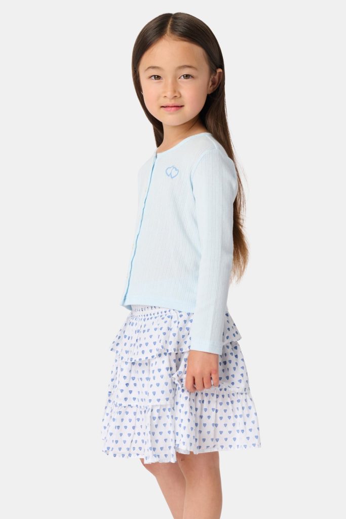 Kids Hearts Pointelle Heidi Cardigan