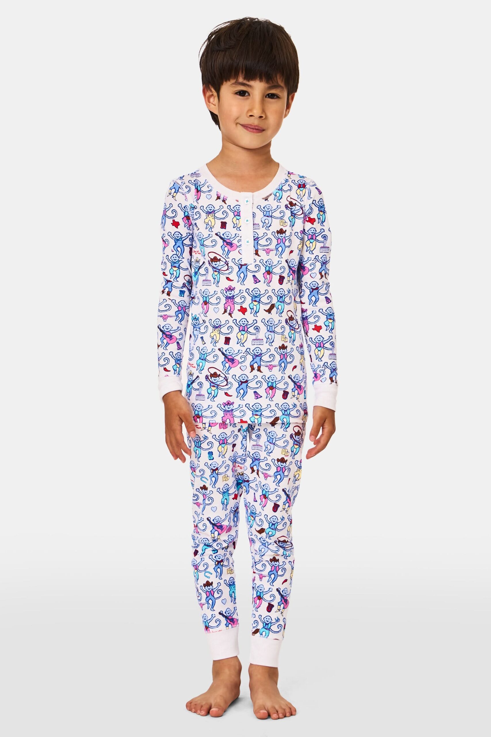 KIDS AUSTIN MONKEY PAJAMAS
