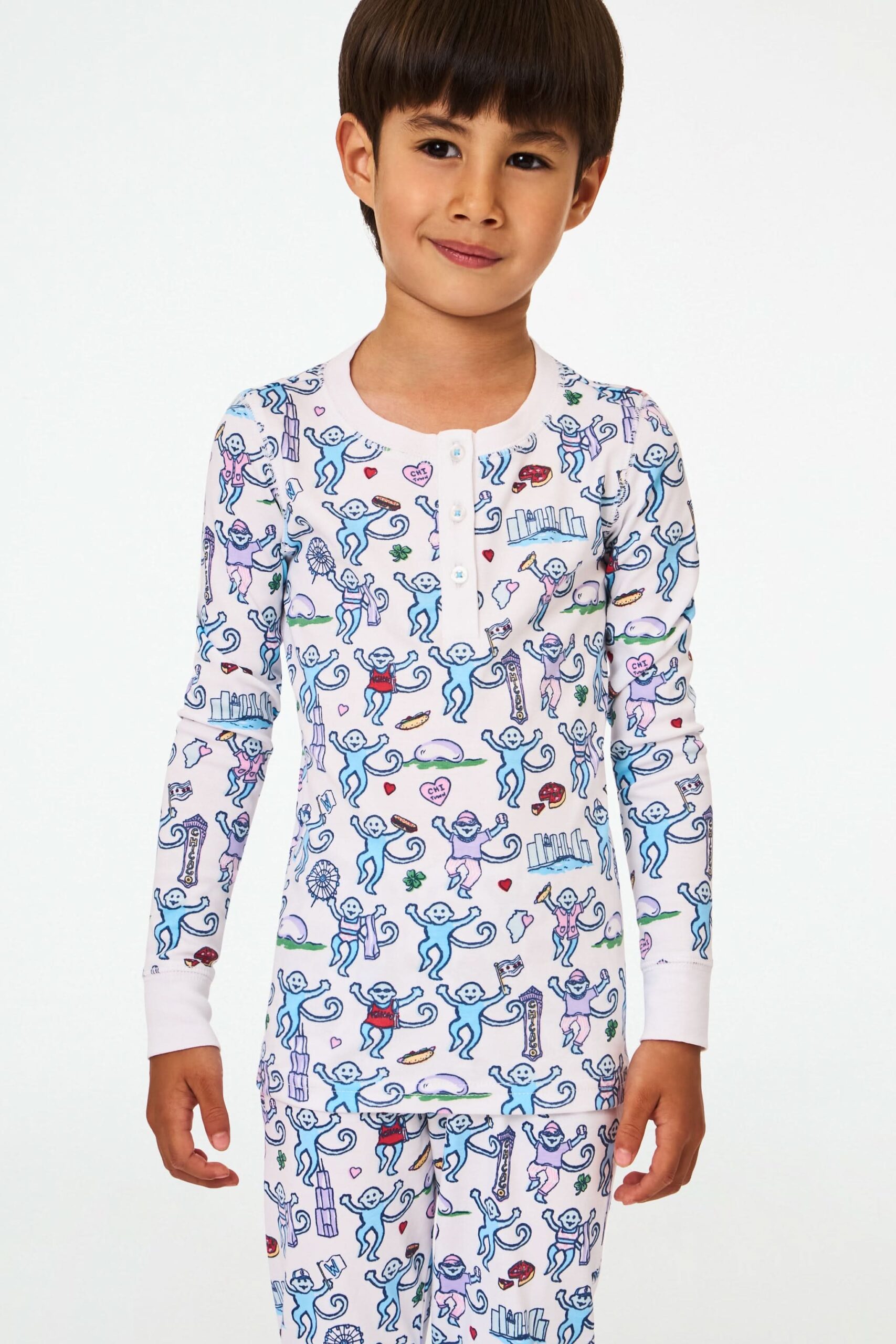 Kids Chicago Monkey Pajamas