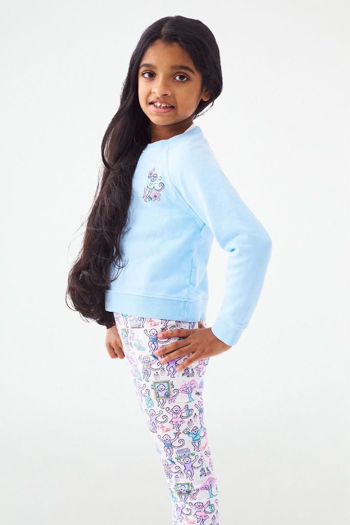 Kids Georgetown Monkey Crewneck
