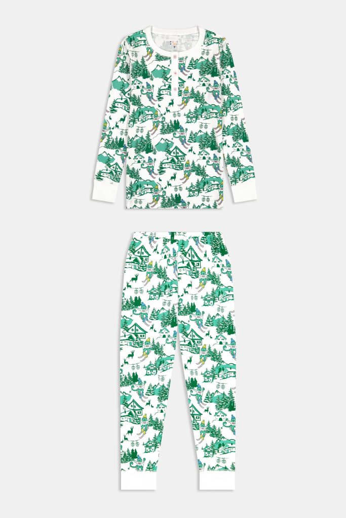 Kids Ski Toile Pajamas