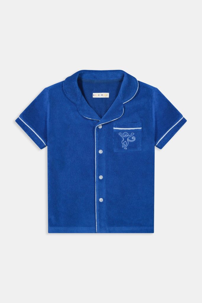 Kids Monkey Embroidery Leo Polo